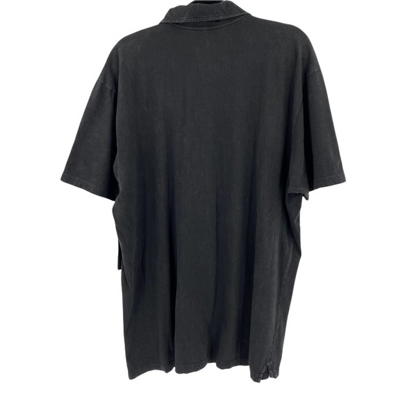 NEW Mens 47 Brand LIII Superbowl Washed Black Polo Shirt - Picture 2 of 13